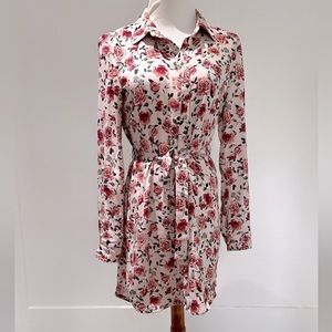 Forever 21 Floral Print Belted Dress